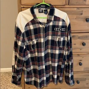 Men’s XL Harley Davidson flannel button up